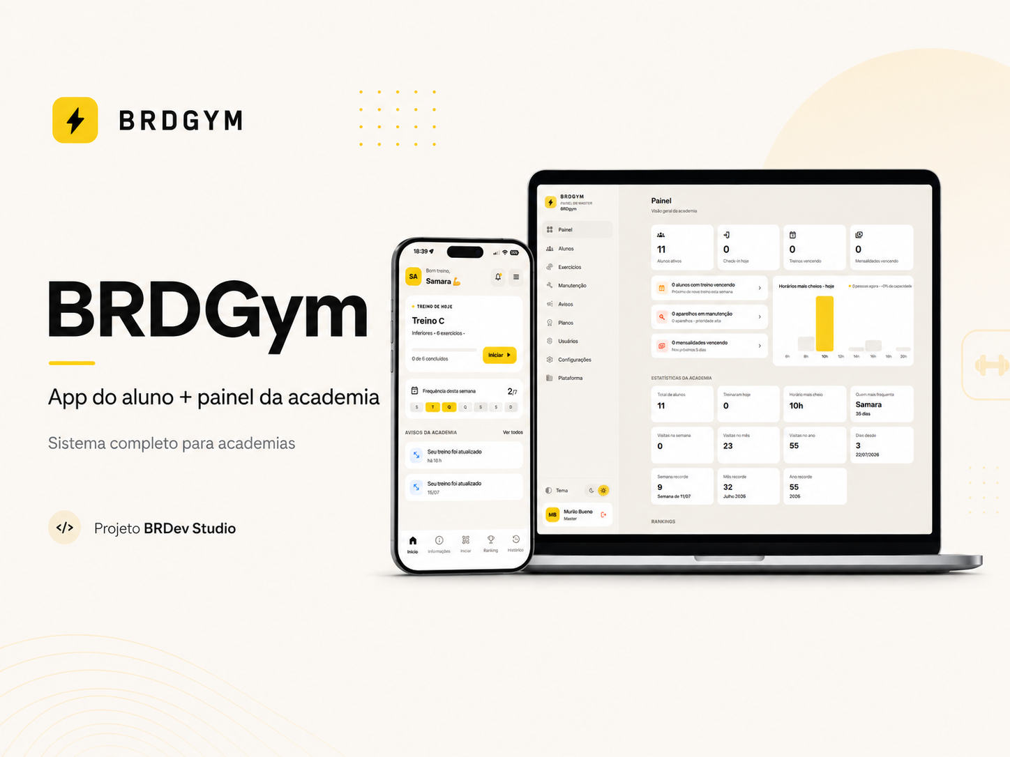 BRDGym: conheça o aplicativo e o painel de gestão para academias